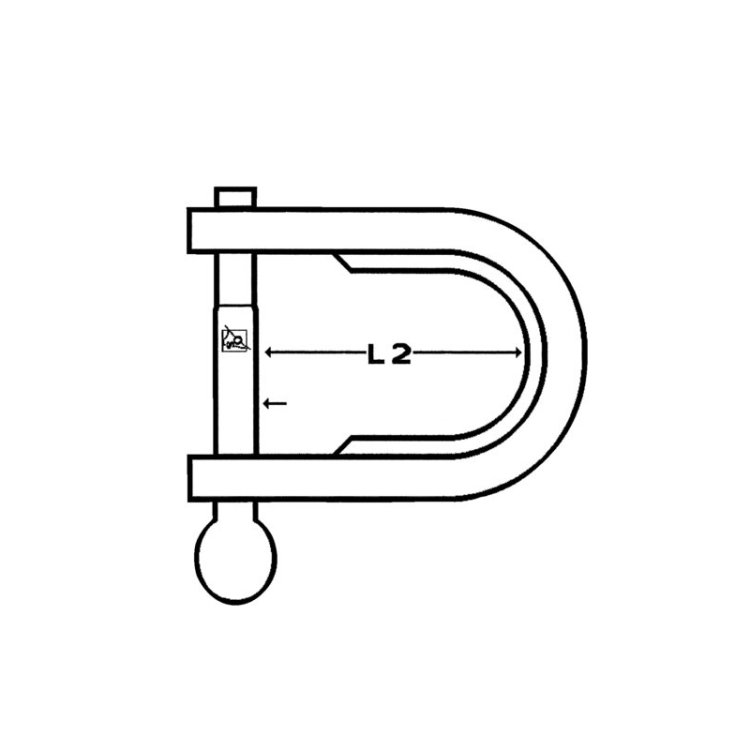 Talamex D-Shackles Stripmodel - Profiled Talamex D-Shackles Stripmodel - Profiled