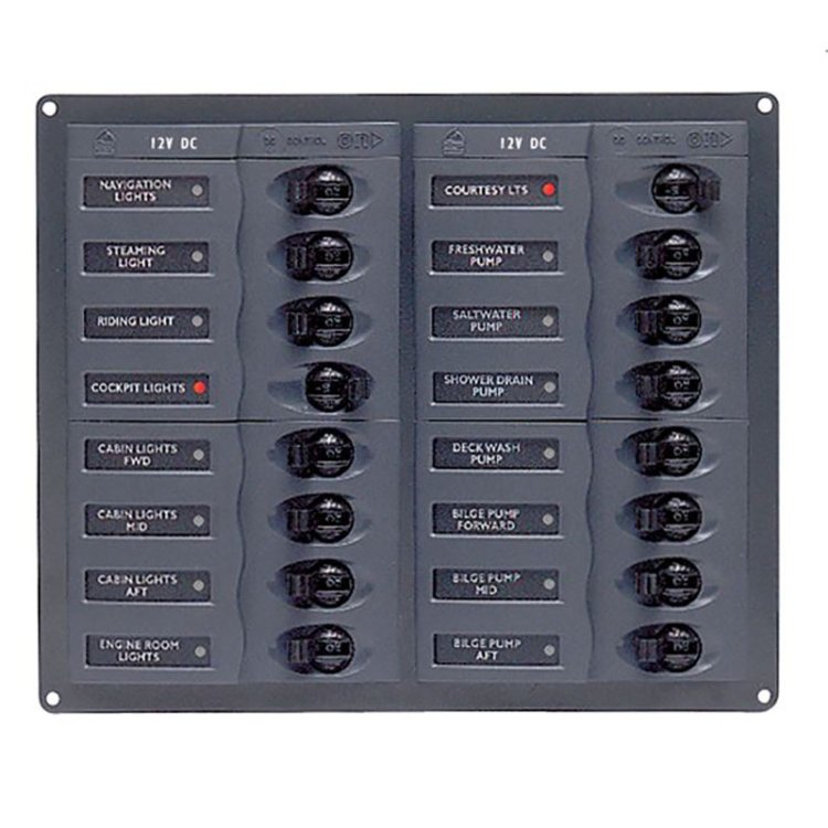 BEP Circuit Breaker Panel DC 12V 8X Double Pole