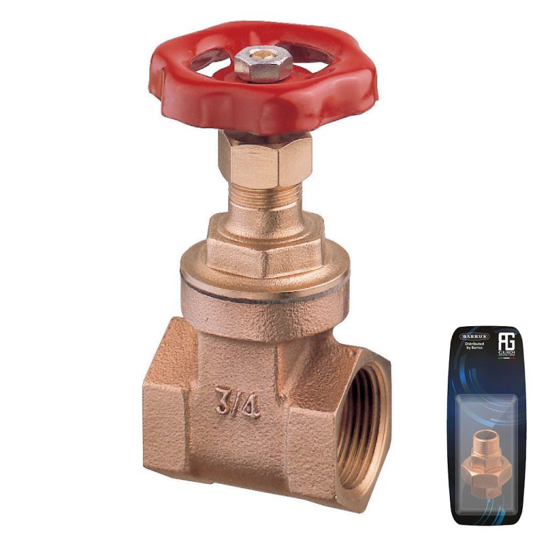 Guidi Bronze Gate Valve 1/4 in - Retail Packed Guidi Bronze Gate Valve 1/4 in - Retail Packed