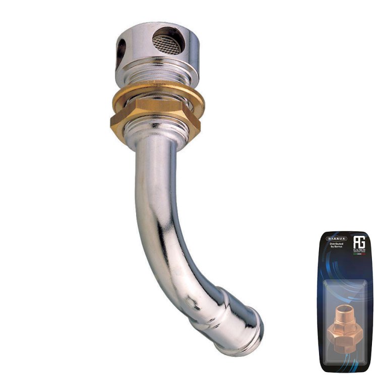 Guidi 90 Deg Left-Side Gas Tank Vent With Hose Connection 19 x 16 mm Guidi 90 Deg Left-Side Gas Tank Vent With Hose Connection 19 x 16 mm