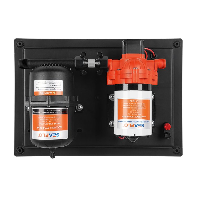 Seaflo 33 Series Pump with Integrated 0.75 L Accumulator Tank 12V Seaflo 33 Series Pump with Integrated 0.75 L Accumulator Tank 12V