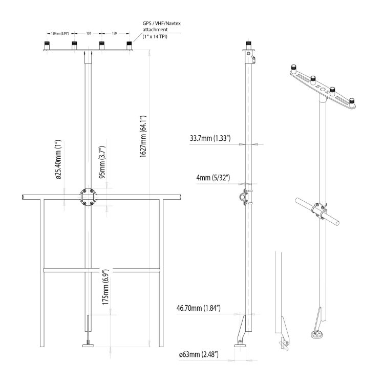 Scanstrut GPS/VHF Mounts Scanstrut GPS/VHF Mounts