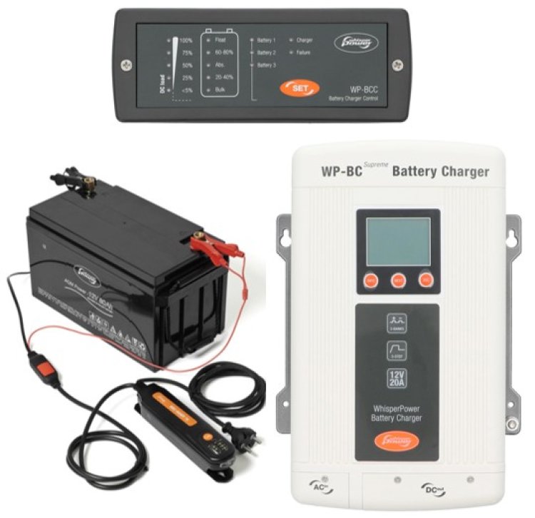 Whisper Power Supreme 12 VDC Battery Chargers Whisper Power Supreme 12 VDC Battery Chargers