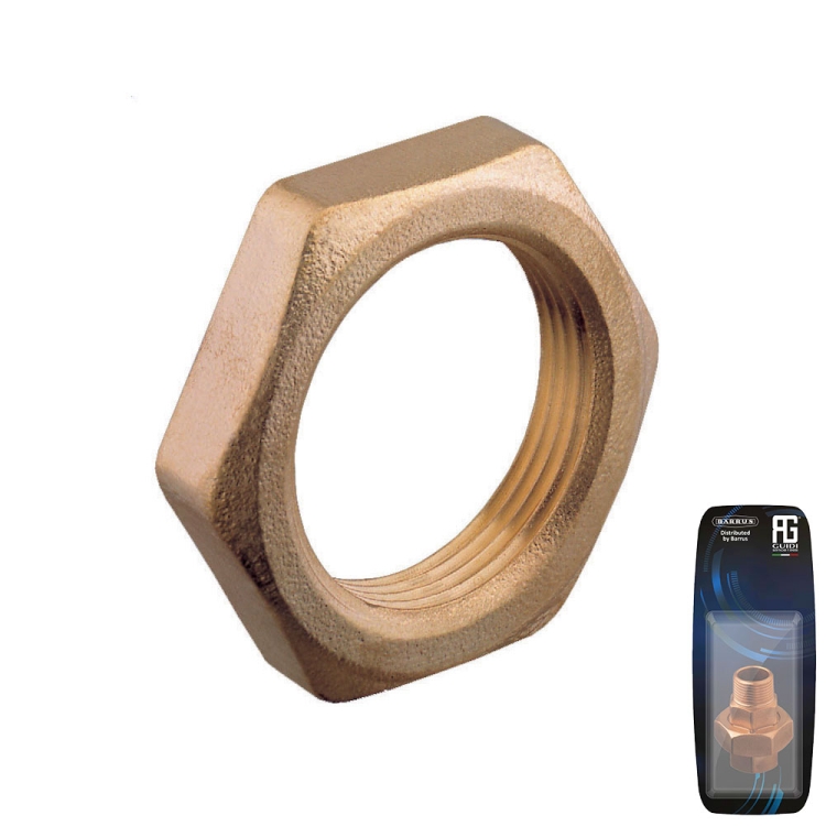 Guidi Brass Lock Nut 2 in - Retail Pack Guidi Brass Lock Nut 2 in - Retail Pack