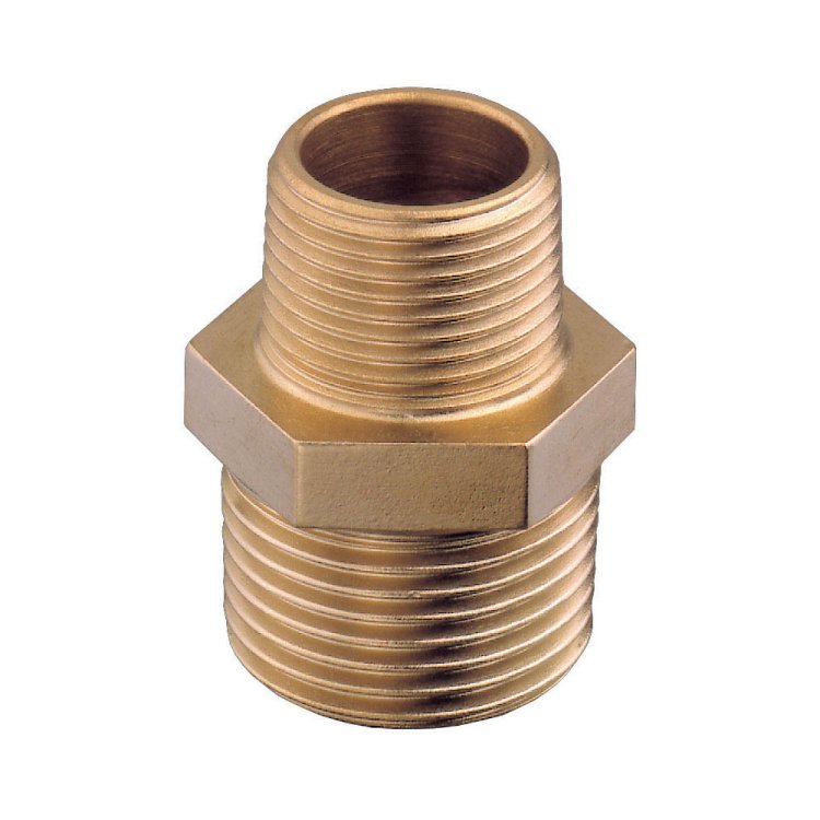Guidi Brass Reducing Nipple M-M 3 in x 2 in 1/2 Guidi Brass Reducing Nipple M-M 3 in x 2 in 1/2
