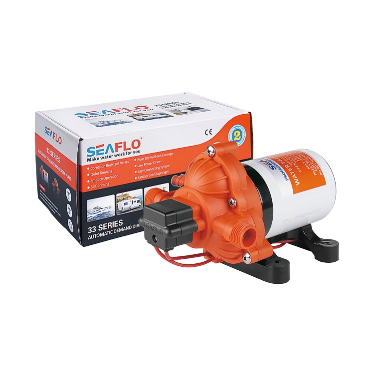 Seaflo Water Pressure Pump - 33 Series   12V   2.8 GPH / 0.6 LPH