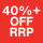 40%+ OFF RRP