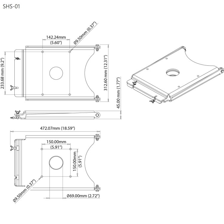 Scanstrut Satcom Antenna Mounts