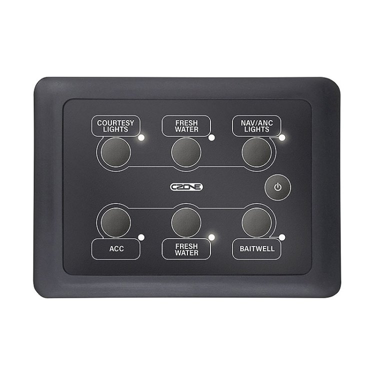 CZone 6-Way Waterproof Keypad 3 x 2 Landscape CZone 6-Way Waterproof Keypad 3 x 2 Landscape