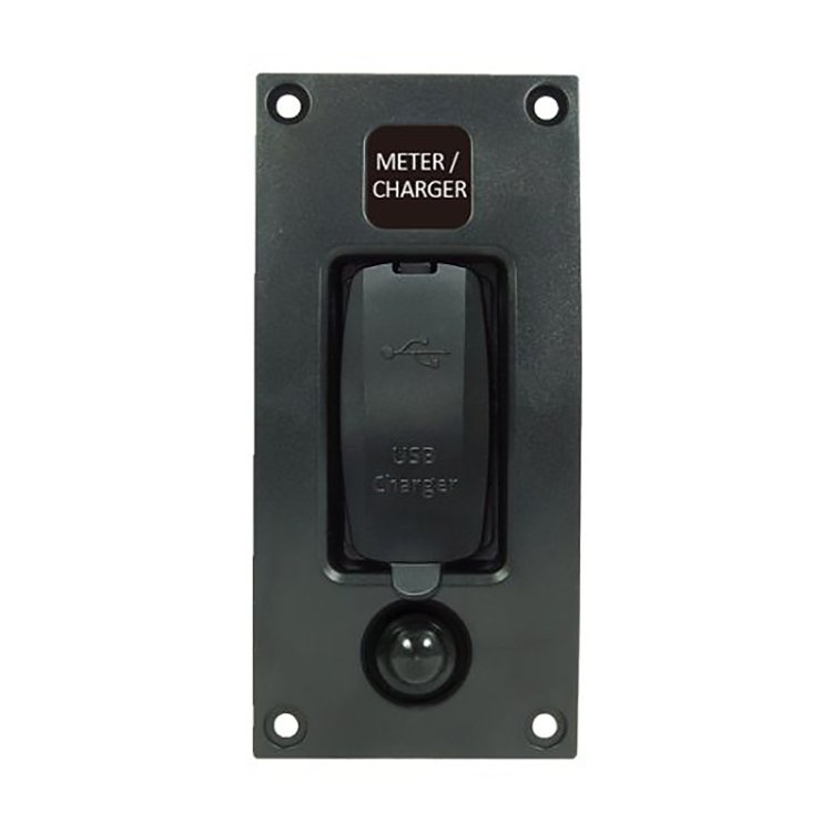 Talamex Switchpanel Curved Add On Double Usb Switch Size 3.4A