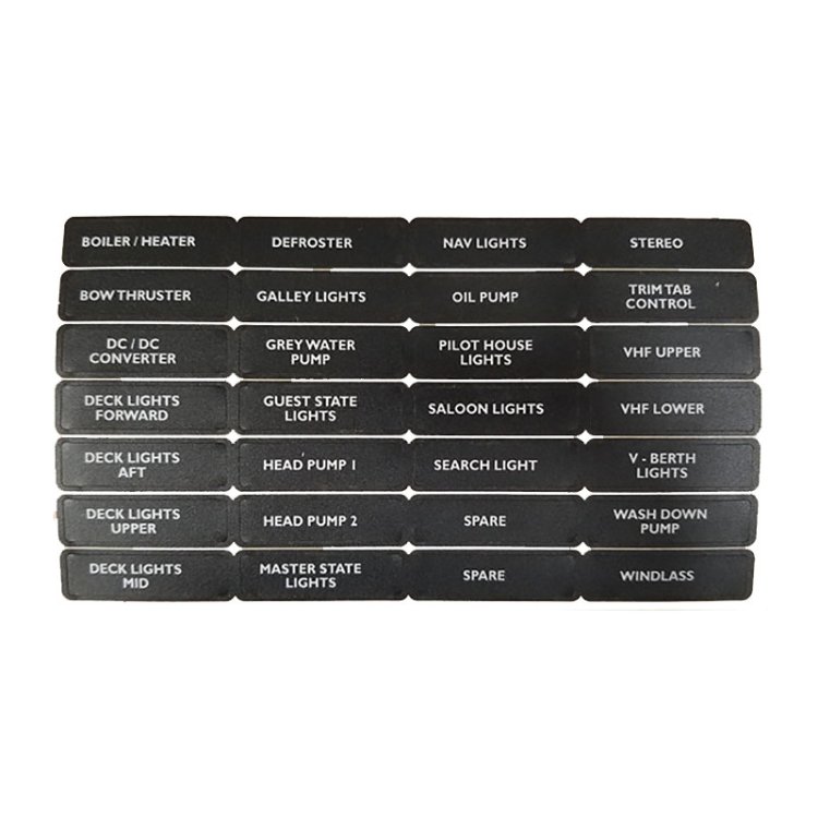 BEP Label Set For Circuit Breaker Panels - Set 9 - Bulk Pack Qty 5