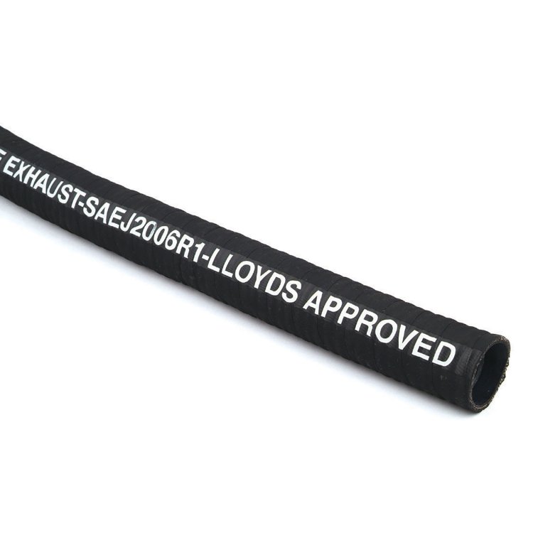 Exhaust Hose - Lloyds Approved - Black Exhaust Hose - Lloyds Approved - Black