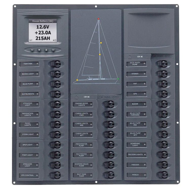 BEP Cruiser DC Branch Circuit Breaker Panel - 32 Circuits BEP Cruiser DC Branch Circuit Breaker Panel - 32 Circuits