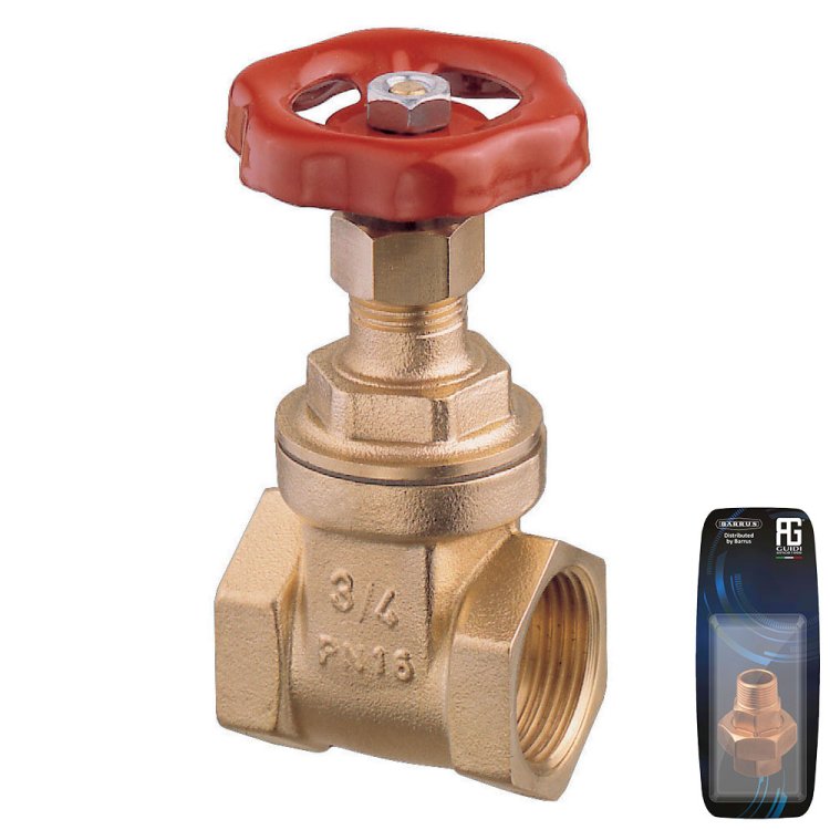 Guidi Brass Gate Valve 1/4 in - Retail Packed Guidi Brass Gate Valve 1/4 in - Retail Packed