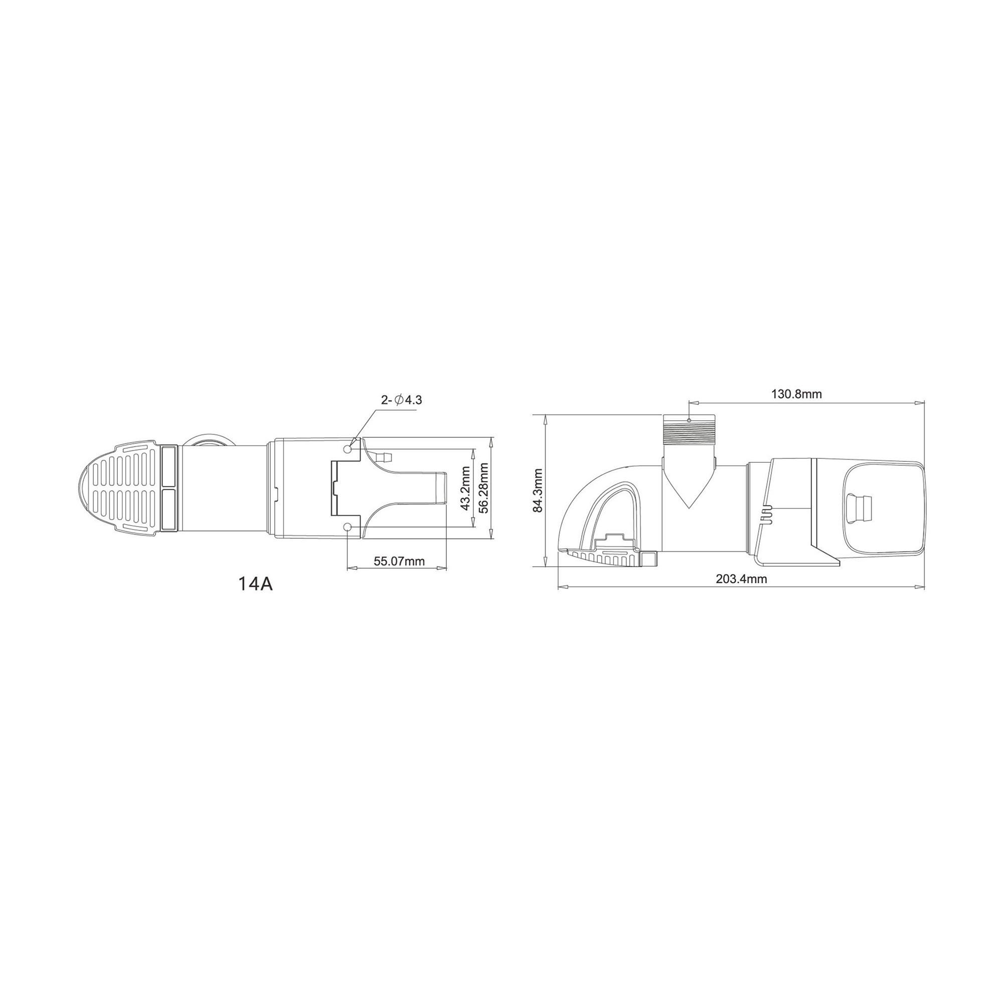 Technical Diagram: Seaflo Low Profile Automatic Bilge Pumps 12V 800 GPH / 3028 LPH
