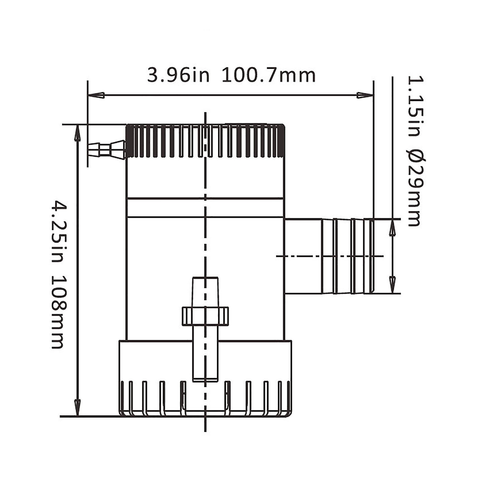 Technical Diagram: Seaflo Manual Bilge Pump - 01 Series - 12V 1100 GPH / 4164 LPH Technical Diagram: Seaflo Manual Bilge Pump - 01 Series - 12V 1100 GPH / 4164 LPH