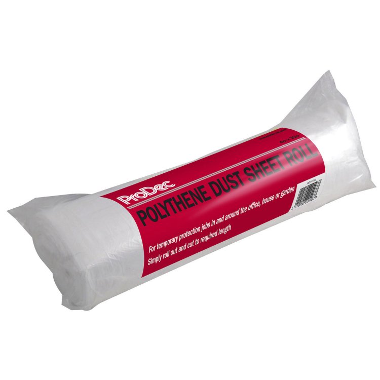 Polythene Dust Sheet Rolls 4 X 25M
