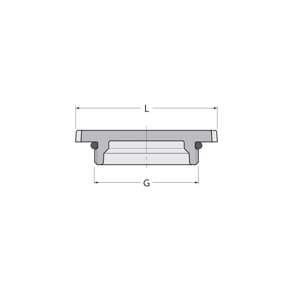 Technical Diagram: Guidi TR55 Transparent Cover and O-Ring For 1160 Strainers 3/8 in - 1 in Technical Diagram: Guidi TR55 Transparent Cover and O-Ring For 1160 Strainers 3/8 in - 1 in