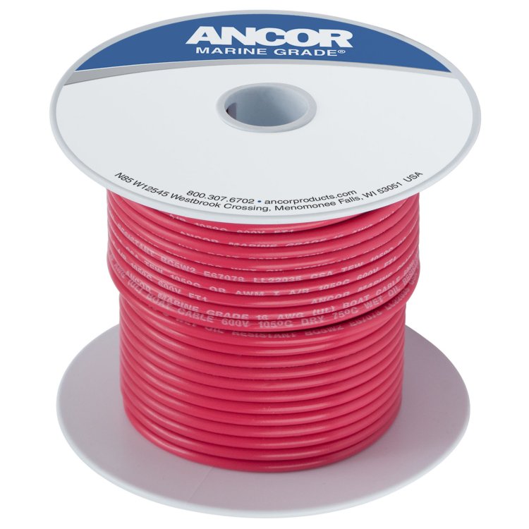 Ancor Marine Grade™ Tinned Wire : Red Ancor Marine Grade™ Tinned Wire : Red