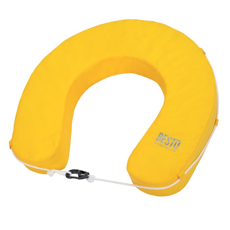 Besto Horseshoe Buoy Wipe Clean Yellow