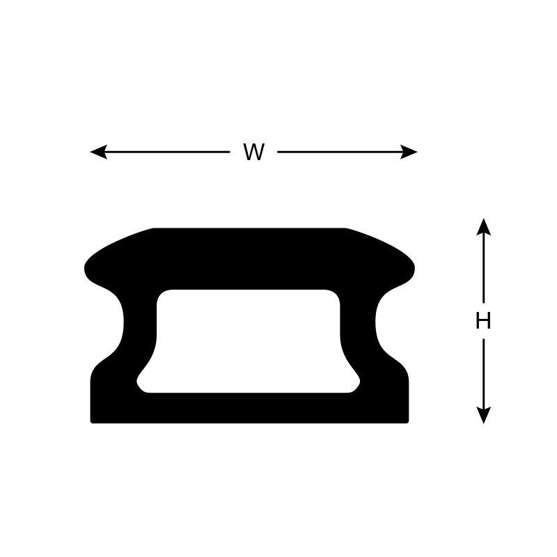 Technical Diagram: Barton Marine Drilled Track 30 mm Technical Diagram: Barton Marine Drilled Track 30 mm