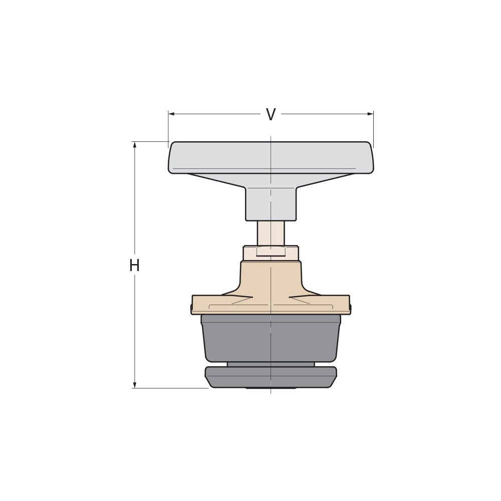 Technical Diagram: Guidi Bronze Control Kit For in Non Stick in Valve -DN100 Technical Diagram: Guidi Bronze Control Kit For in Non Stick in Valve -DN100