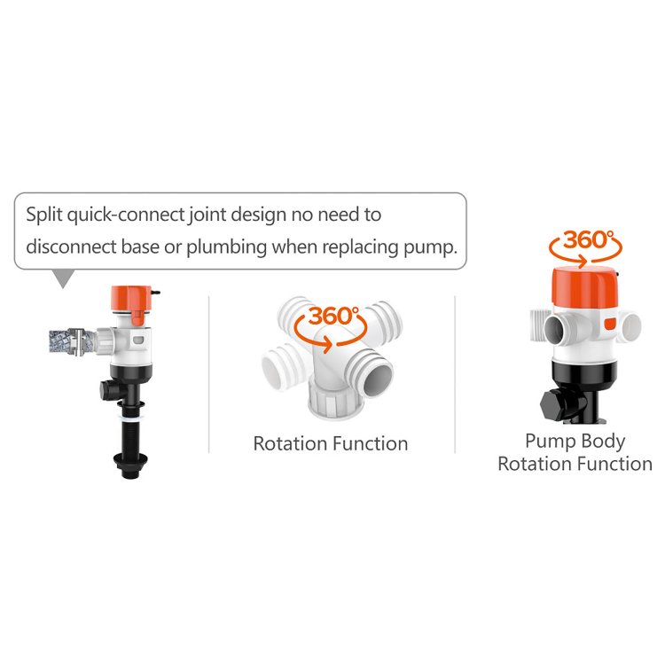 Seaflo Livewell/Baitwell Pump 24V   1100 GPH / 4164 LPH