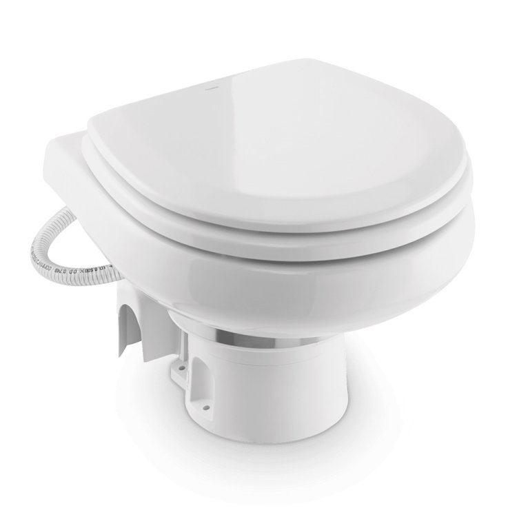 Dometic Electric Macerator Toilet 7260 Low Profile - Fresh Water 12 V Dometic Electric Macerator Toilet 7260 Low Profile - Fresh Water 12 V