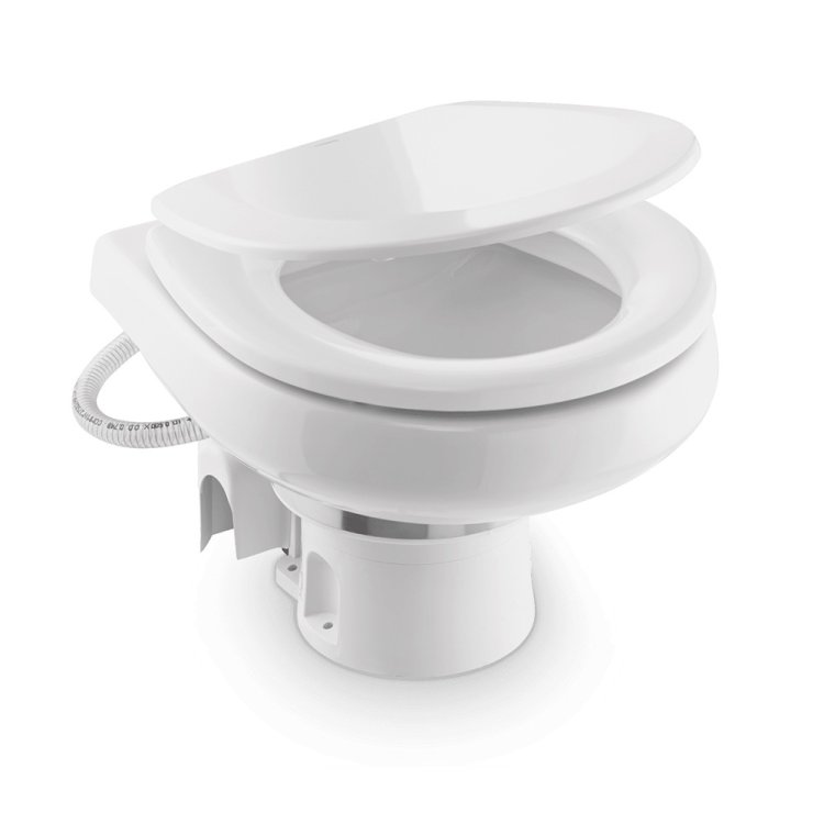 Dometic Electric Macerator Toilet 7260 Low Profile - Fresh Water 12 V Dometic Electric Macerator Toilet 7260 Low Profile - Fresh Water 12 V