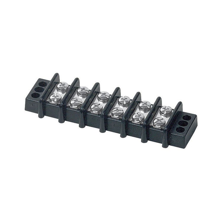 BEP Terminal Block 2x 6 Terminal Screws 6,3 mm 30A - Bulk Pack Qty 1 BEP Terminal Block 2x 6 Terminal Screws 6,3 mm 30A - Bulk Pack Qty 1