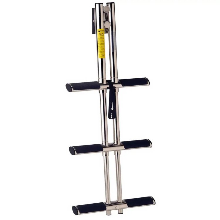 Garelick 3-Step Telescopic Stainless Steel Ladder Garelick 3-Step Telescopic Stainless Steel Ladder